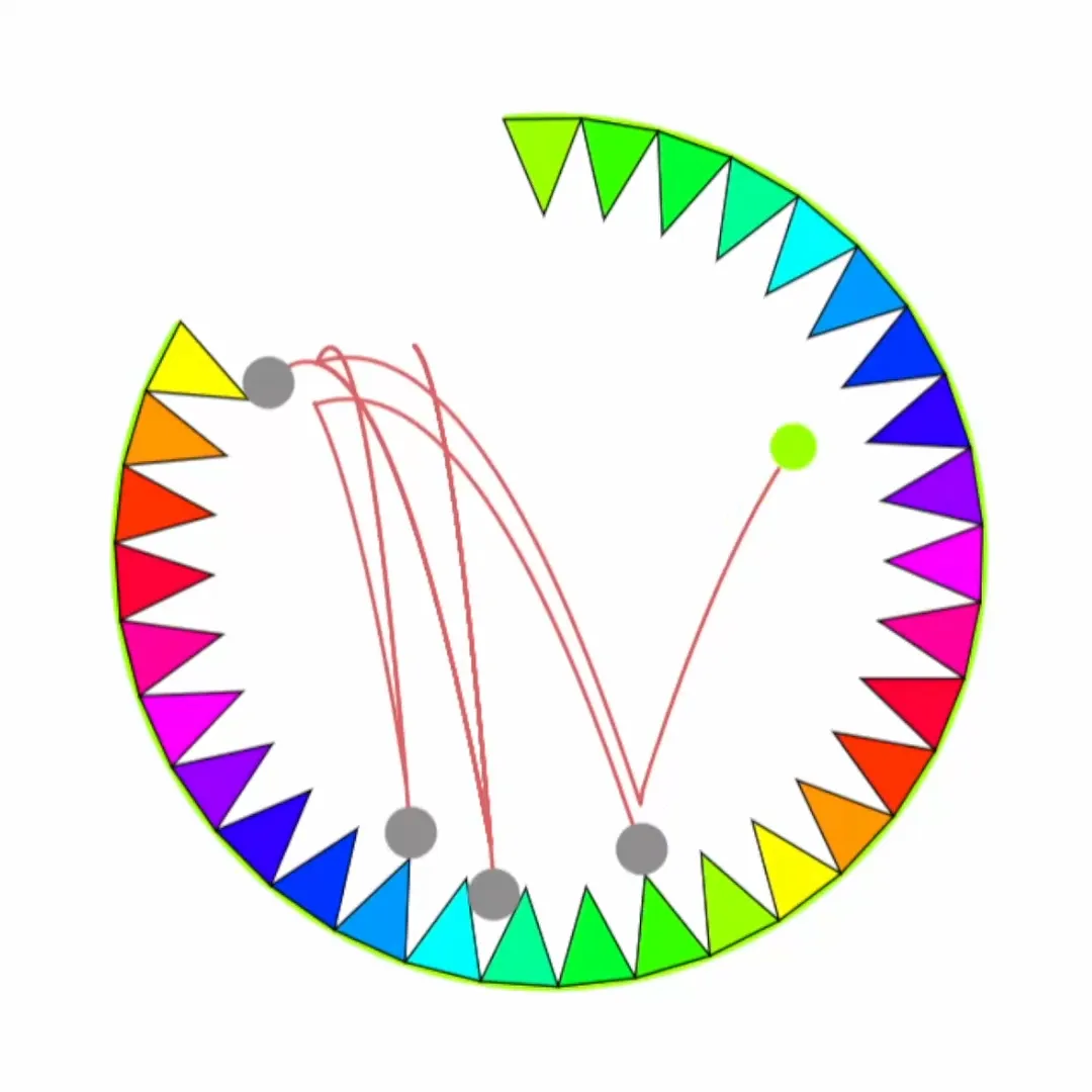 Satisfying physics video loop